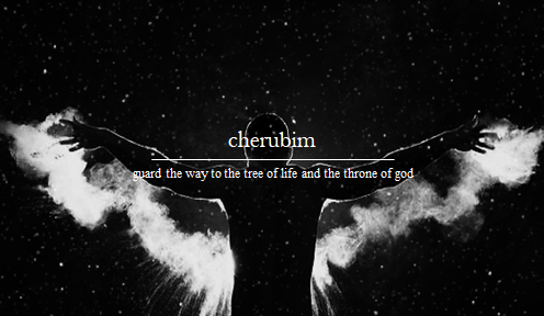 biblical mythology + the hierarchy of angels