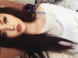 lovelybootyy:  for once my eyes look big-ish and open woah 
