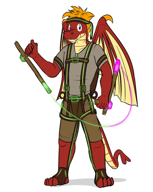 Mangle - RPG Version Mangle is a hybrid class, closest type would be a ranger.  Originally more of a rogue, he’s more naturally accustomed in close and ranged combat.  Once he’s met up with the other party members, they crafted him some