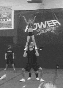 cheer-is-religion:  cheerleadersvstheworld:  We literally did this about 20 times. lol I love my cheer family <3   omg thats so cool 