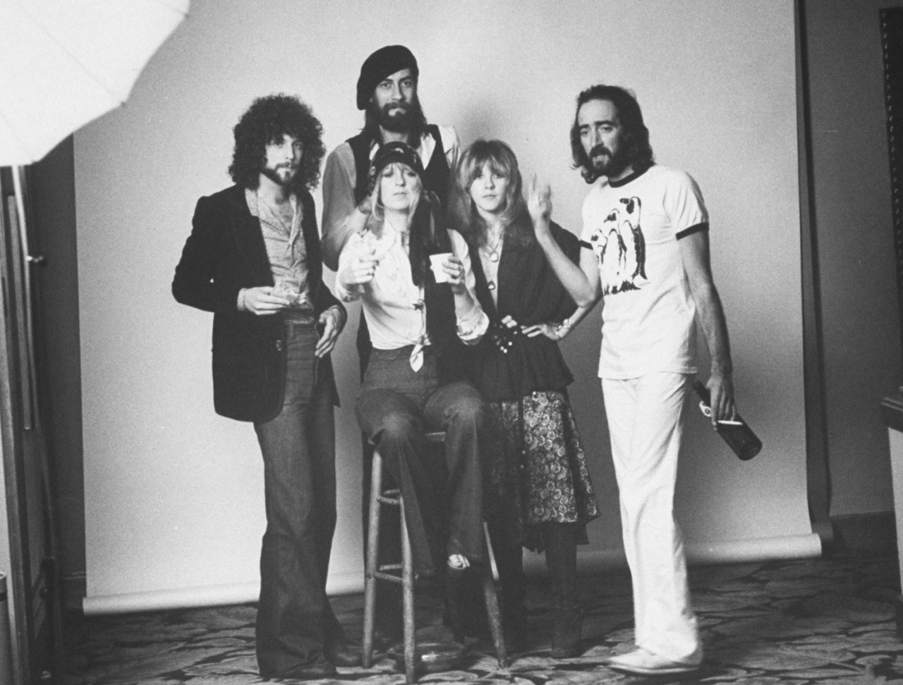 8x10 Print Fleetwood Mac Stevie Nicks Mick Fleetwood Christine McVie 1970's #FWM 