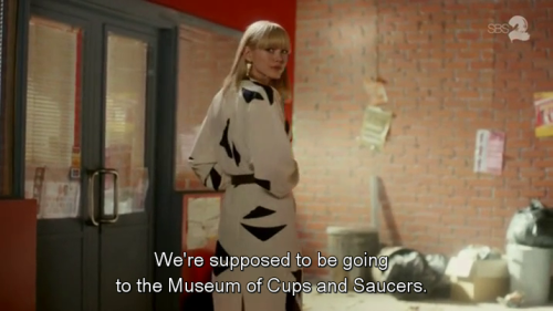 The Museum of Cups and Saucers and its Spoon exhibit, in Danger 5, Merry Christmas Colonel, 2015, S0