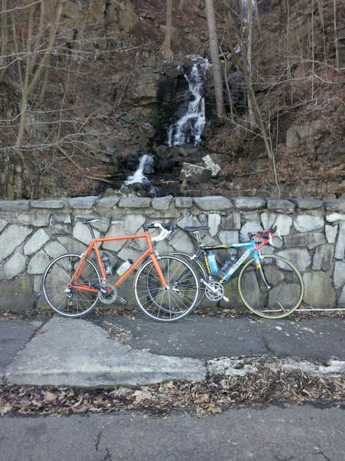 taylerraedube: Rode to Piermont and back. Stopped to enjoy this little waterfall for a bit