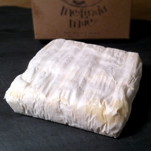 cheesenotes:  The Melinda Mae, a Robiola-style cheese from Brian Civitello of the Mystic Cheese Co., owes its name to a Shel Silverstein poem about a little girl who eats a whale:  Have you heard of tiny Melinda Mae, Who ate a monstrous whale? She