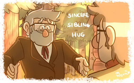 wern5838:  Awkward/Sincere Sibling Hug ;3 I really need more hugs of these two &gt;w&lt;