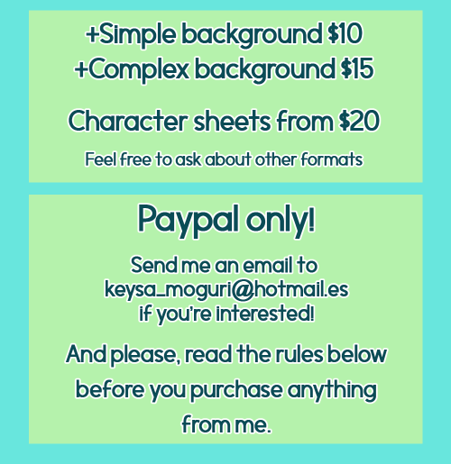 keysa-does-art:Here are my new prices for 2016! I will reblog this post every once in a while. You&r