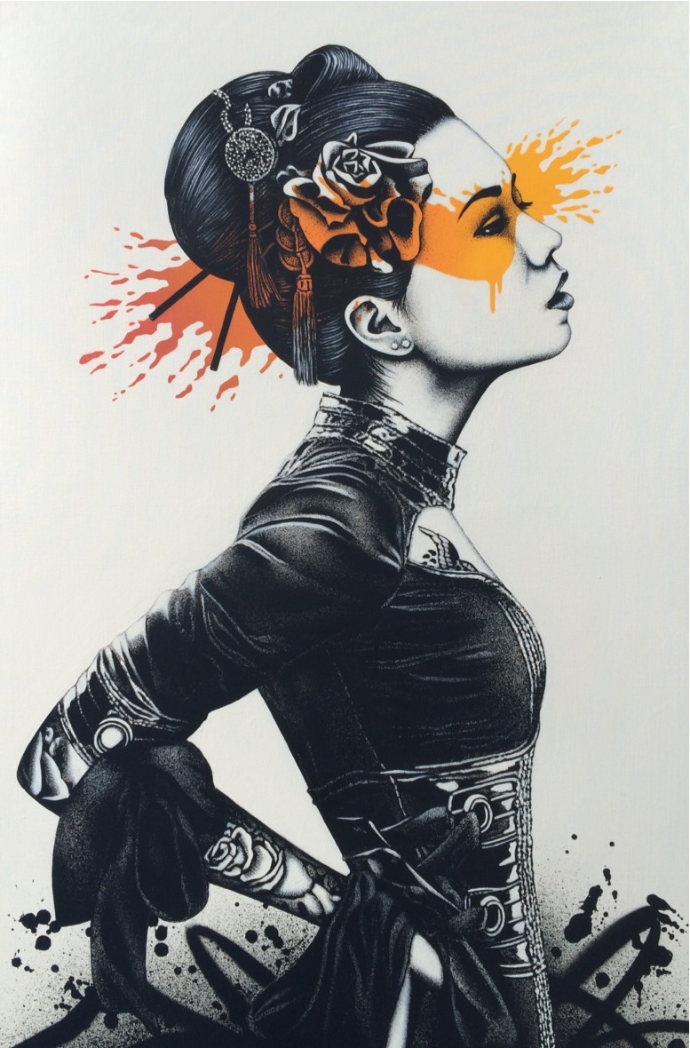 asylum-art-2:  Beautiful Japaneses Graffti  by Fin DAC Absolutely sick Japan inspired