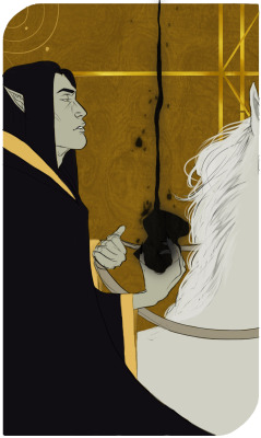 Finally working on a tarot card for Vikrolomen.