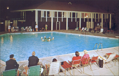 Wayfarer Inn Pool; Manchester, New Hampshire1950sunlimited@Flickr