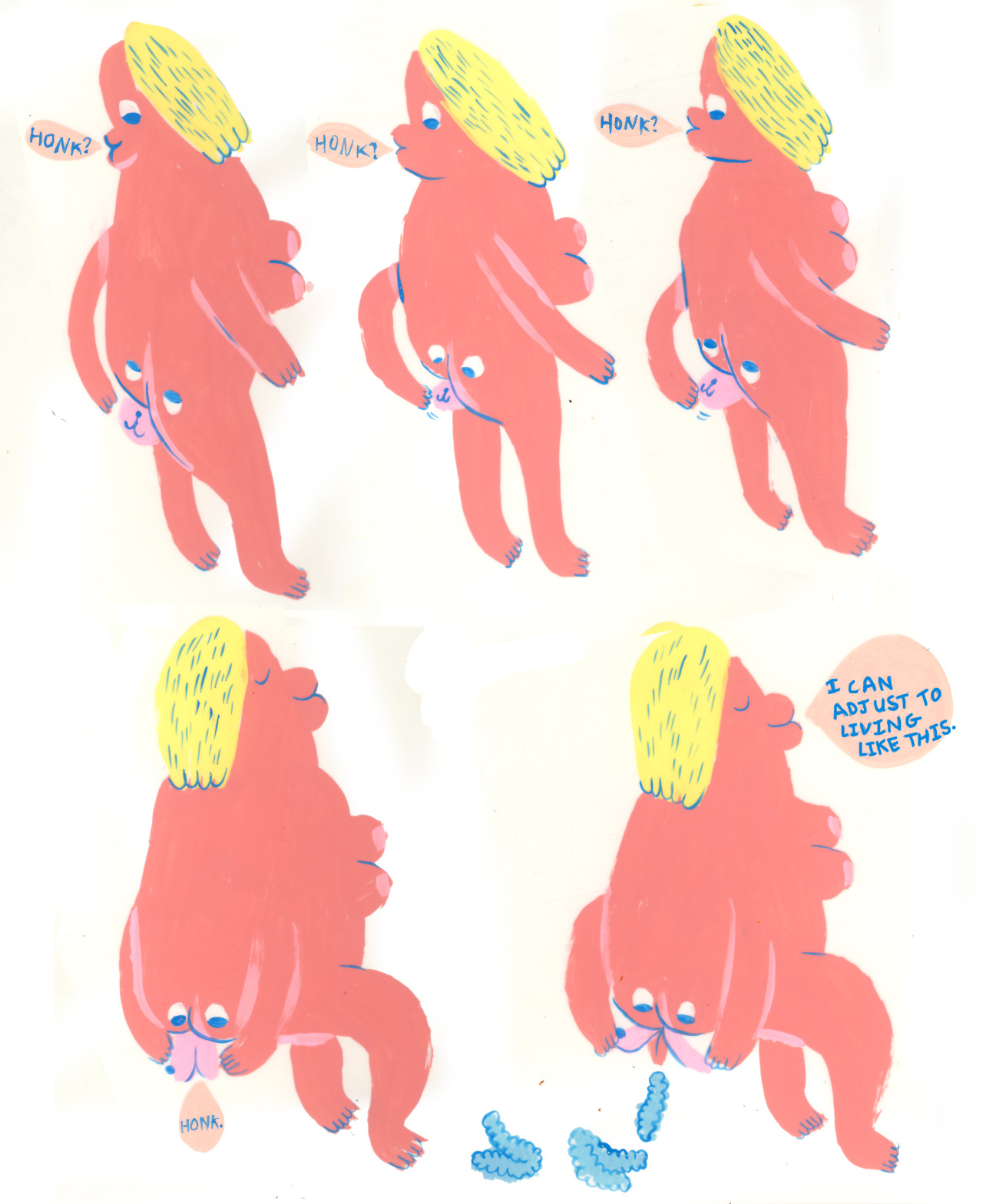 etteette:  this is a comic i made for vice a few years ago ~ about winkers pants