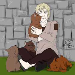 nennesis:  Cole with puppies give me life