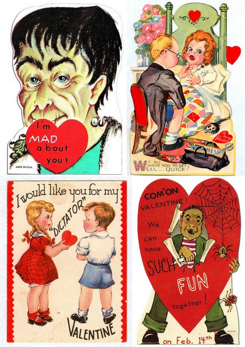 halloweencrafts: Even More Vintage Scary Halloween Valentines from pageofbat’s on Flickr.  More vint