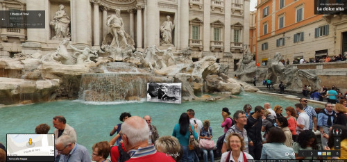 “La dolce vita” Federico Fellini - 1960 piazza di Trevi - Roma