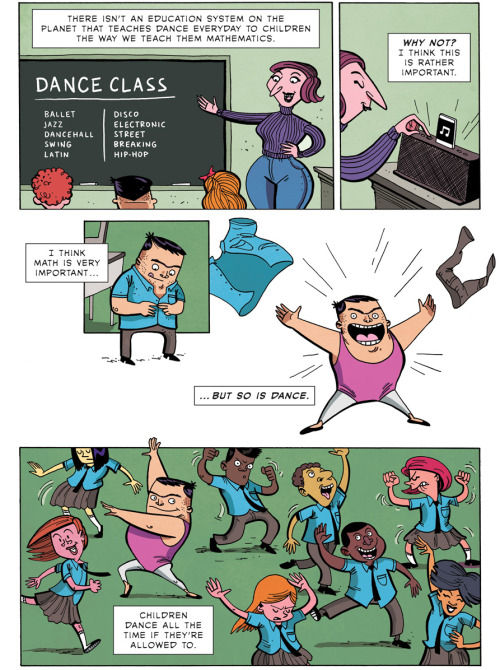 surfergirlsam:  zenpencils:  SIR KEN ROBINSON: Full body education  Thanks for the feels  Powerful worlds.PS: I also love how, in the end, the teacher and (supposedly) the school principal are sitting next to his father.