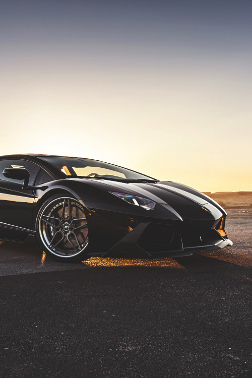 supercars-photography:  Lamborghini Aventador Sunset