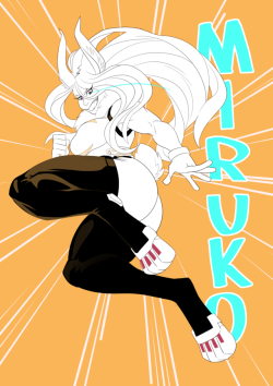 benevolentcannibal:Miruko slams into battle.  ✨  