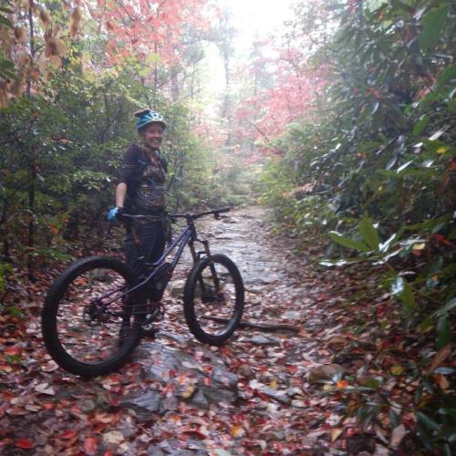 endlessbikeco:  Fall in #Pisgah has arrived. Now if it would just stop with the #rain. #pisgahmagic 