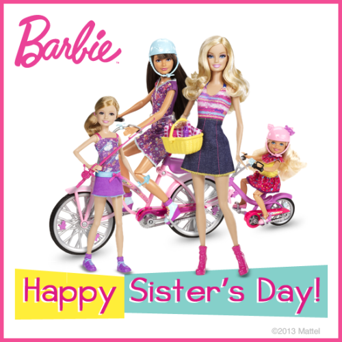 With a sister by her side, a doll can do anything! #SistersDay
