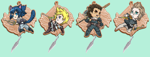 Starting 2019 off right, with new FFXV merch~The boys with outfits and weapons from the FF14 crossov
