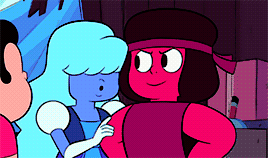 giffing-su:  Steven Universe Challenge (By Mod H): OTPs [1/4] - Ruby and Sapphire“You