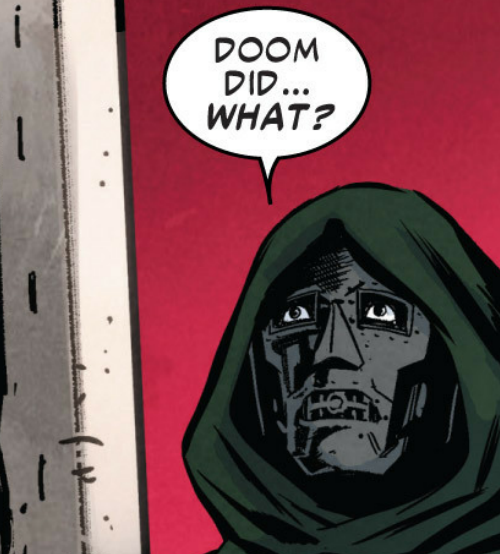 homovikings:remember that time doctor doom got drunk and hooked up with deadpool