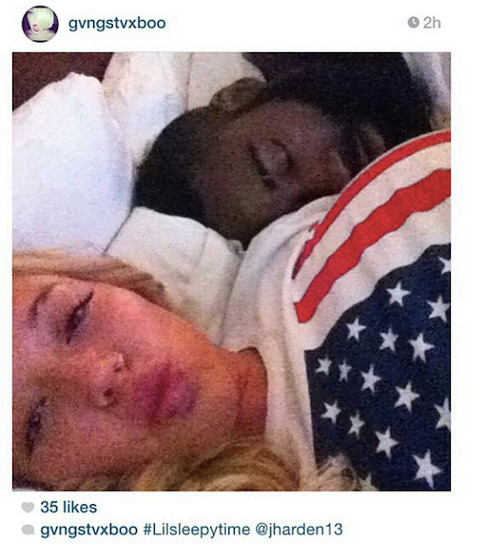 weaintaboutshit:  cheyennecheyenne:  weaintaboutshit:  youwish-youcould:  tarynel:  thechanelmuse:  Top photo: NBA player James Harden got caught slippin’ after his side chick Farrah Flossit, a White woman who’s stated that she “hates Black people,”
