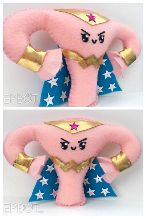 DIY Plush Wonder Woman UterusPresenting the Wonder Womb/Super Ova from Jen at EPBOT.Looking for a un