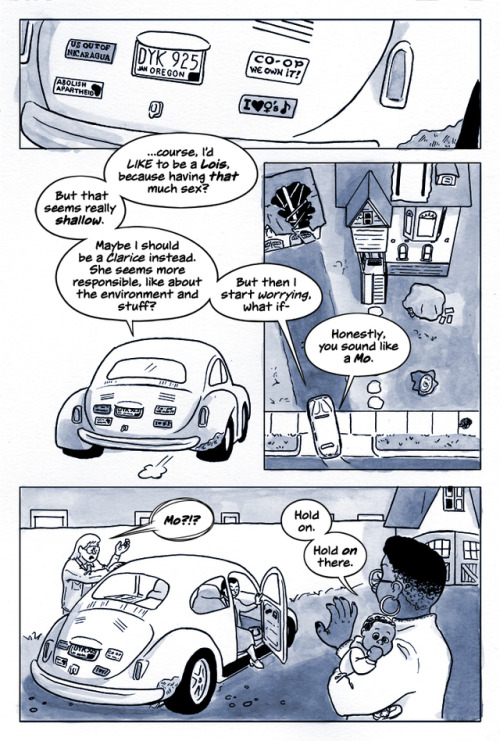 superbutch: Book 1, Page 109 SuperButch is a webcomic by Becky Hawkins and Barry Deutsch about a les