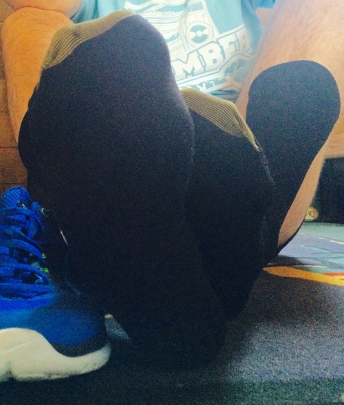 goldtoesocks:  A Little run 😉 they’re sweaty as hell! Try ‘em out! #my