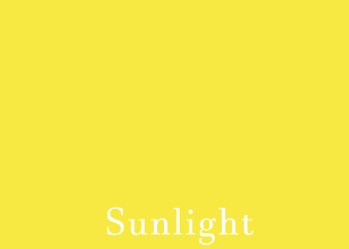 makingqueerhistory: [Image description: Yellow with the word “Sunlight” at the bottom in