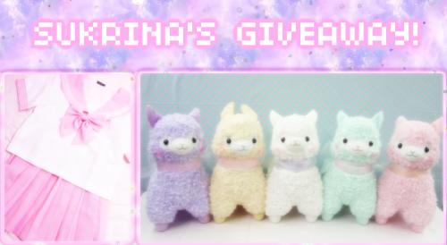 sukrina:  sukrina:  INTERNATIONAL GIVEAWAY!Want to win one of these adorable Arpakasso/Alpacasso plushies and/or a pink Japanese sailor school uniform?!For a chance to win, you must: Be following me ~ http://sukrina.tumblr.com Reblog + like this post!