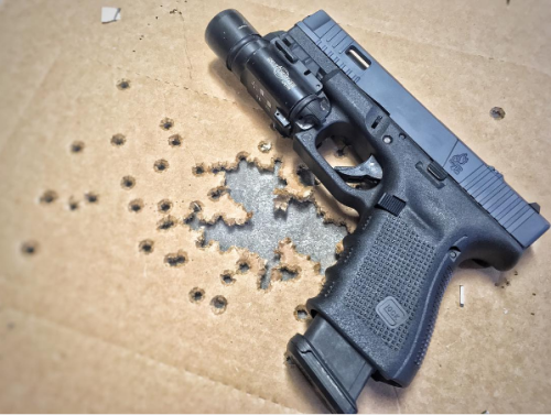 tacticalsquad:    fire4effectllc  Here’s another shot of the G19 we just finished up. This will be heading out the door soon. It features our stingray 2 slide and sniper grey cerakote. For more info visit the website or email sales@fire-4-effect.com