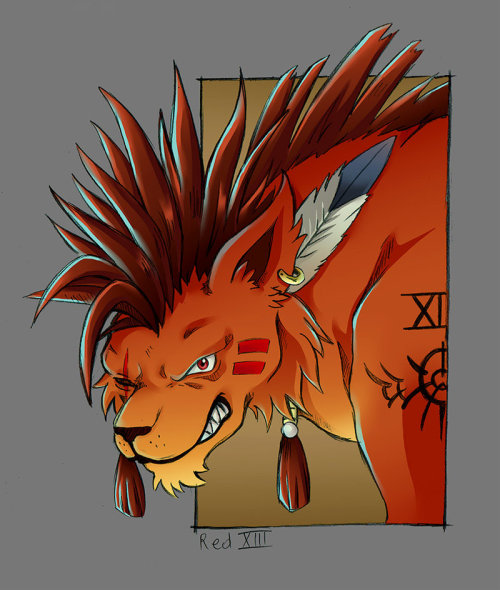 supemisurinosketch: Red XIII by SuperMisurinofinished version of Nanaki!!