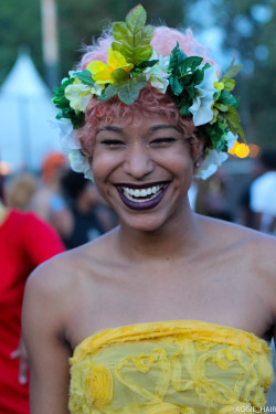 aggienes: Crown Of Flowers.  Afropunk 2016