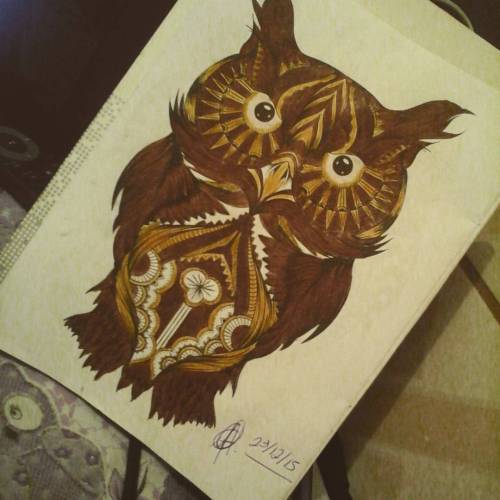 Terminei hehehe #desenho #coruja #art (em São Paulo, Brazil)