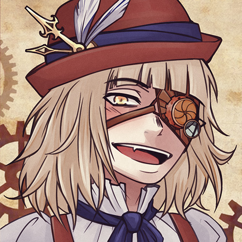sugarforkfull:userpic set i made as scratch goal for steampunk zine! They are now free to use yeyesy