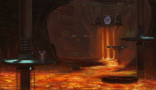 Magmoor Caverns - PRIME My second illustration of my PRIME environments series, this time made my ve