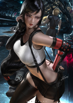 zumidraws:  Made a more accurate to the Trailer version of Tifa  High-res version, nude version, video process, etc. on Patreon: https://www.patreon.com/zumi   