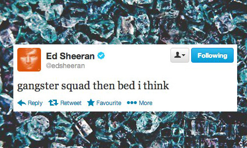 ammericanaexotica:  Ed Sheeran & twitter               