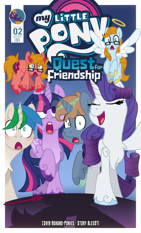  Cover for the 6th chapter of @alexdti’s comic, Quest For Friendship! That was a very unique commiss