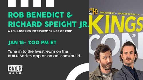 First stop tomorrow will be @AOL&rsquo;s @BUILDseriesNYC answering questions about @KingsOfCon! 