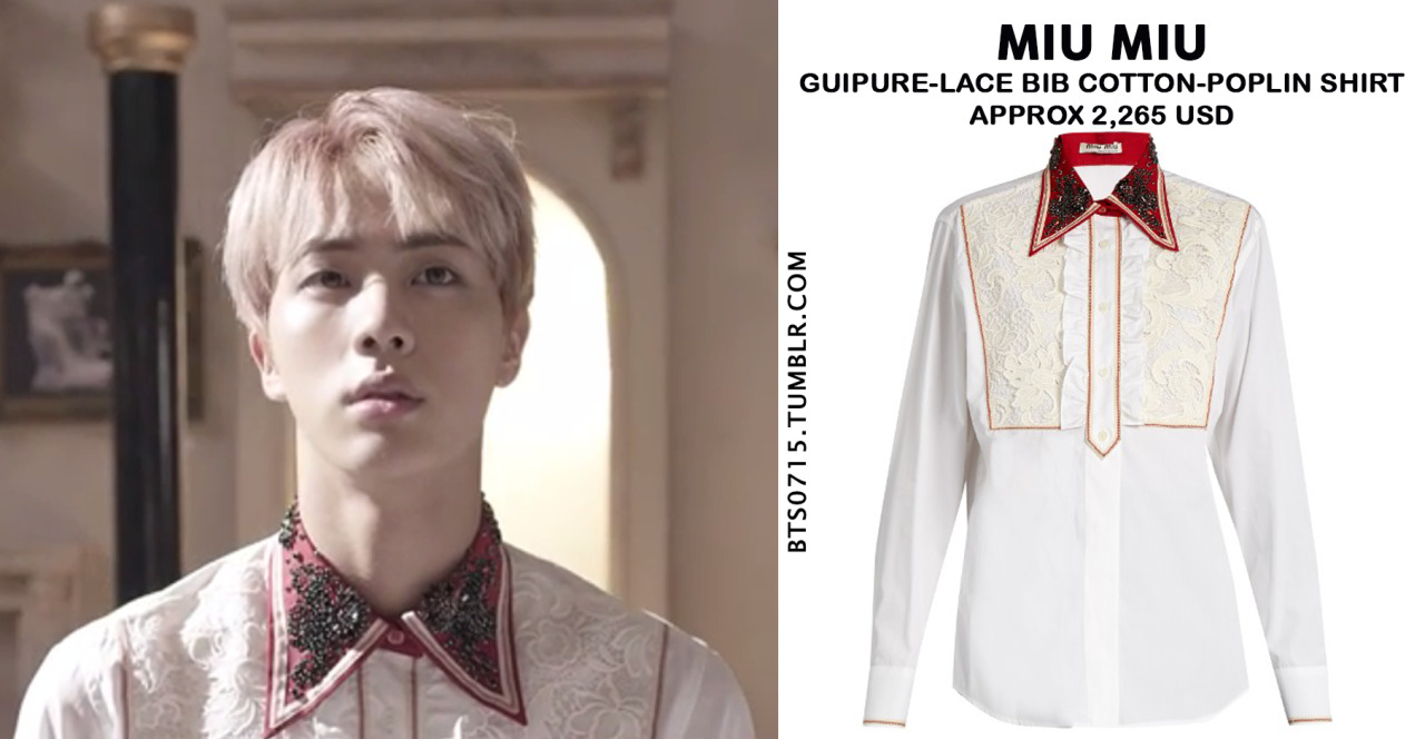 BTS FASHION/STYLE FINDER — 161009 | JIN : BLOOD SWEAT & TEARS M/V MIU MIU  -...