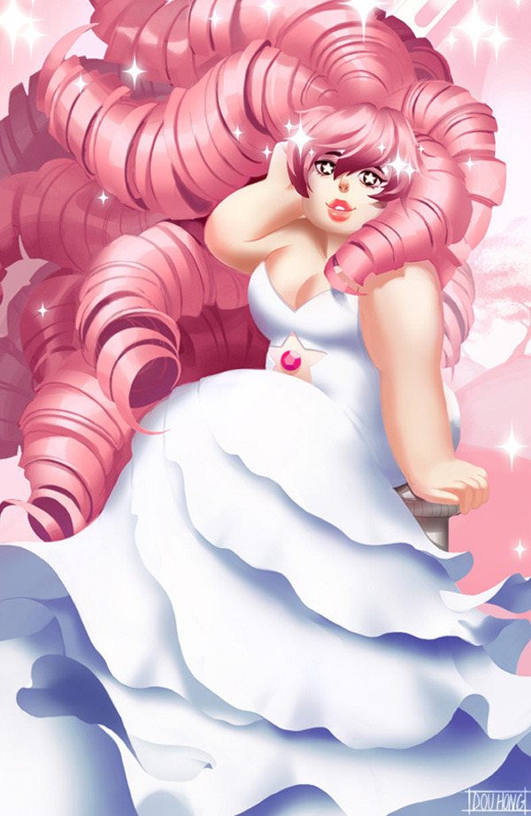 dou-hong:  2nd print for AX! The lovely Rose Quartz! + Closeup!