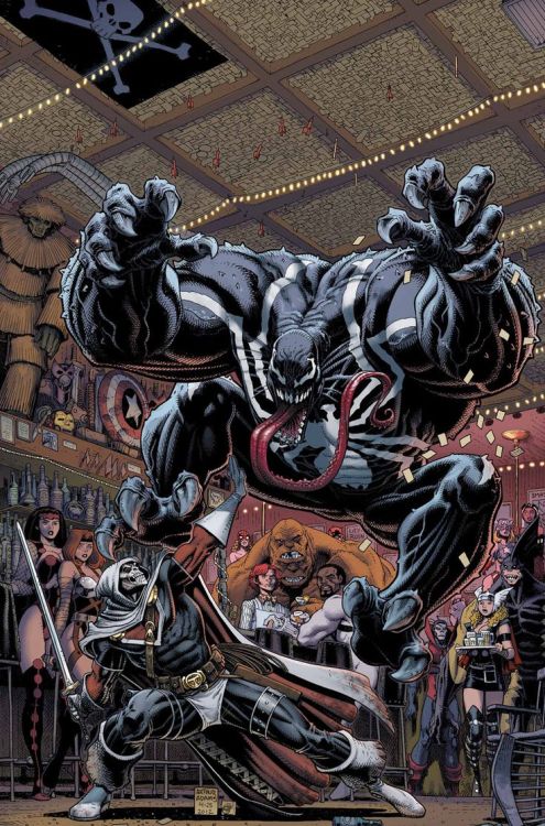 cherryzombiegirl:  Venom Vs Taskmaster by Arthur Adams 