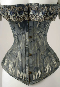 designedtoseduce:  omgthatdress:  Corset 1878 The Metropolitan Museum of Art  Need to learn how to make something as beautiful as this!