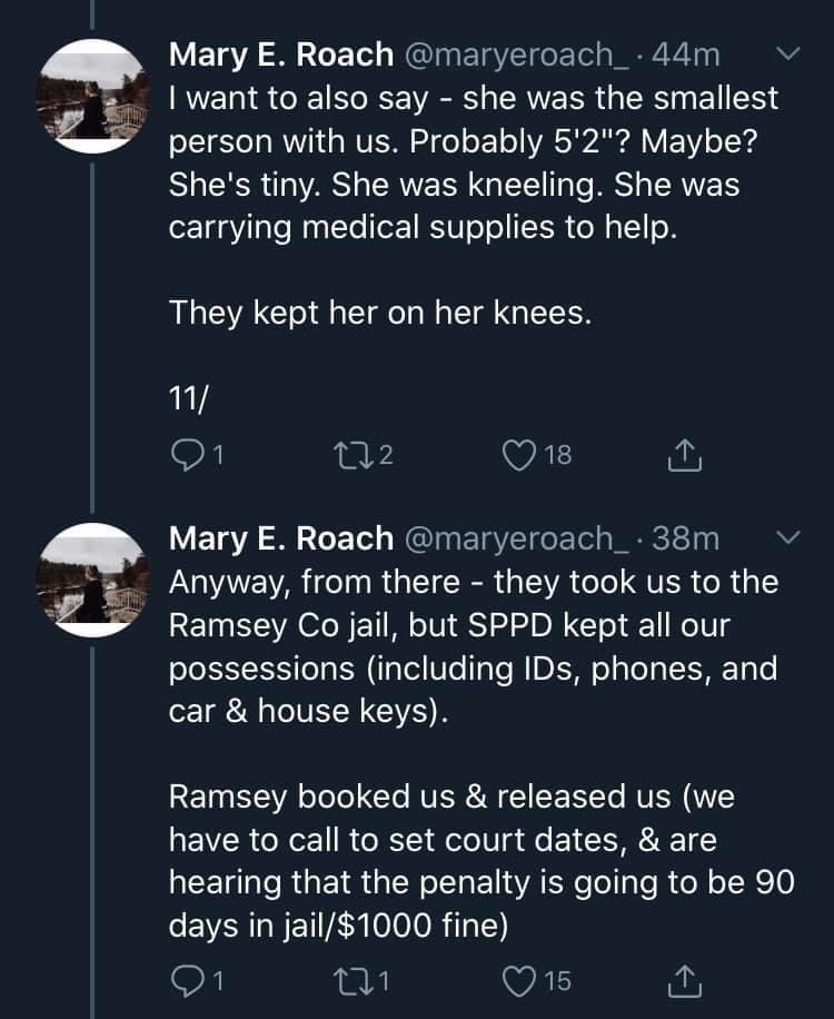 kanejjs:phoenixonwheels:READ. EVERY. WORD. OF. THIS.  Account of a medical team out in St. Paul last night.Link to original tweet thread.