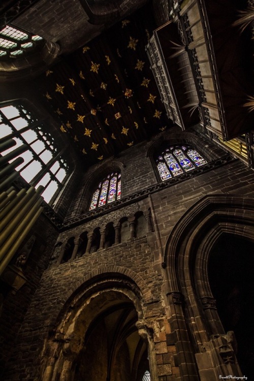 malemalefica: Chester Cathedral of Anglican cult, seat of the Diocese of Chester since 1541, in the 