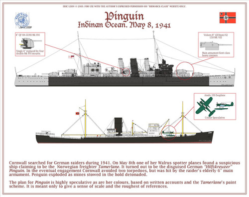 pulmosan:enrique262:German auxiliary cruiser PinguinThe most successful commerce raider of World War