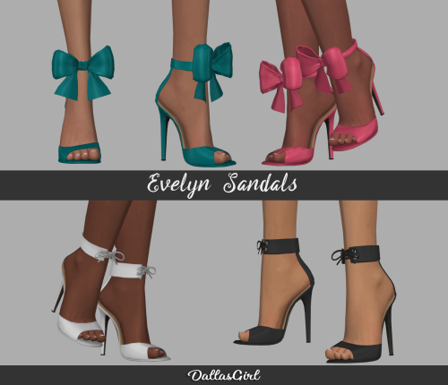 Evelyn Sandals - New Mesh Hi Everyone! 2 Pairs of stiletto sandals with your choice of a Bow or Tied