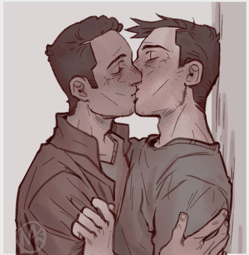 deadlilmoon:Their first kissOkay I’m trying this kiss challenge I mentioned before  They were spendi